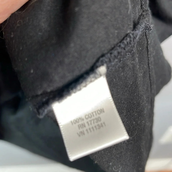 CONVERSE One Star Cotton Midi Dress Black Sleeveless V-Neck Lined SK8 Size Large - Picture 8 of 11